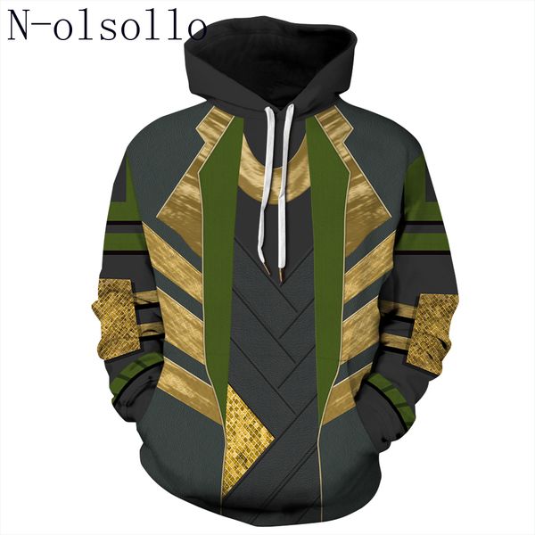 

n-olsollo selling 3d print fitness tracksuits long sleeve with pocket hooded sweatshirts broadcloth loose casual hoodies, Black