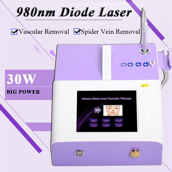 

980nm diode laser spider vein treatment vascular removal laser treatment blood vessel vein removal device vascular lesions machine