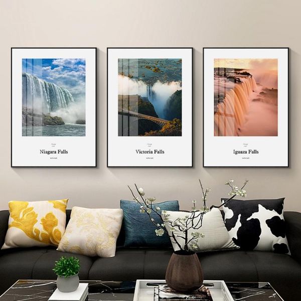 

nordic falls wall posters and prints posters and prints living room decoration maison