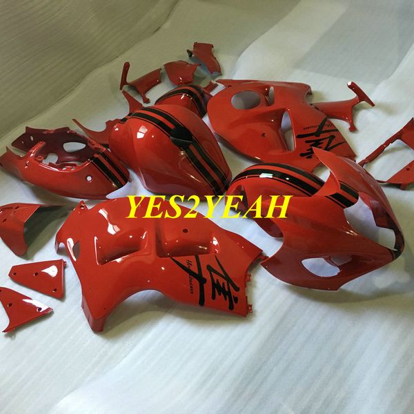 Einspritzungs-Verkleidungsset für Suzuki Hayabusa GSXR1300 96 99 00 07 GSXR 1300 1996 2000 2007 Hot Red Verkleidungen Karosserie + Geschenke SG33