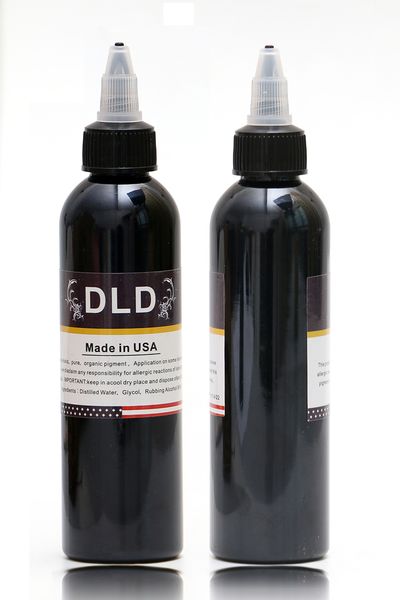 

3 bottle 2oz tattoo ink pigment set kits body arts 60ml black professinal beauty permanent makesup paints accesories