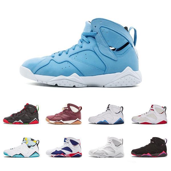 

new 7 basketball shoes men women 7s vii purple unc olympic panton pure money nothing raptor n7 zapatos trainer sport shoe sneaker 41-47