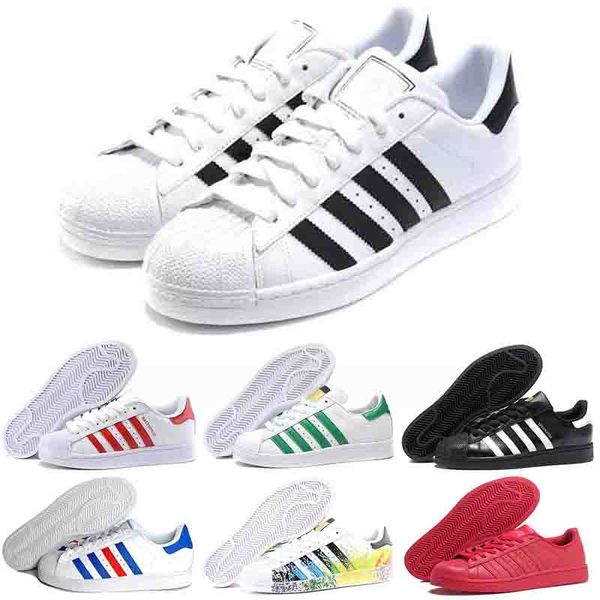 

80s Superstars mens womens designer casual shoes Hologram Iridescent Junior flats leather triple white black red Outdoors Sports Sneakers
