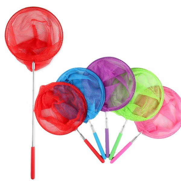 

1 telescopic butterfly net perfect catching bugs insect small fish extendable up to 83cm folding fishining net toys for children