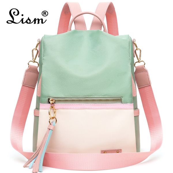 

fashion anti theft backpack women lightweight waterproof school bags for girls large capacity backpacks travel bags mochila 2019 t200428