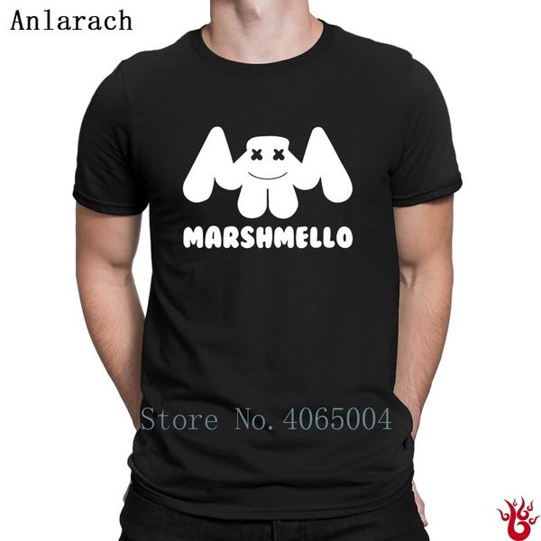 

marshmello футболки хип-хоп дизайн против морщин натуральные мужские футболки лето o-образным вырезом мода 100% хлопок kawaiiricg, White;black