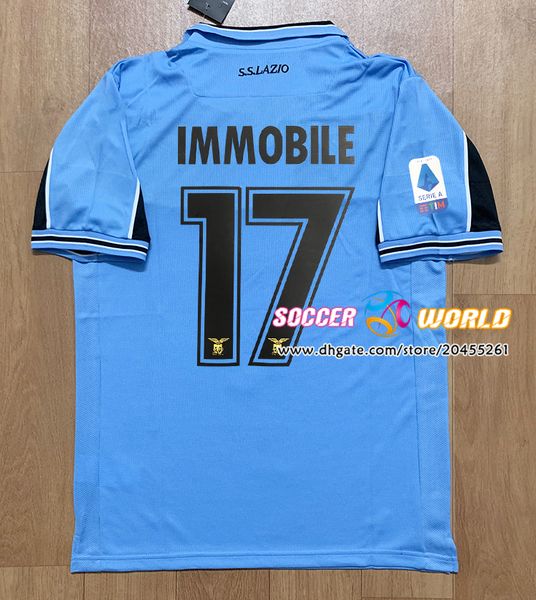 

s.s. lazio soccer jersey 120 years celebration shirts lazio immobile lucas sergej football shirts toq quality size s-xxl, Black;yellow