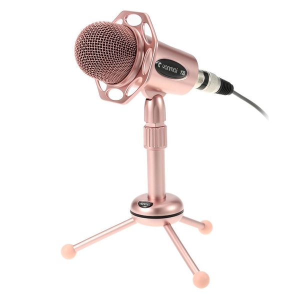 

y-20 rose gold computer microphone computer microphone k song playing the network k