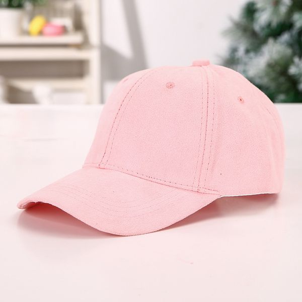 

macaroon color baseball cap suede solid color curved brim cap men's and women's sun hat, Blue;gray