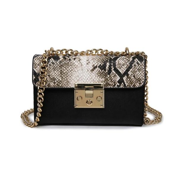 

snake bags for women fashion shoulder bags small chain messenger crossbody serpentine leather crossbody flap bag