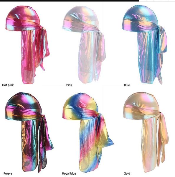 

Unisex Deluxe Silky Durag 2019 НОВЫЙ Стиль Удлиненные головные уборы с длинным хвостом Пиратск