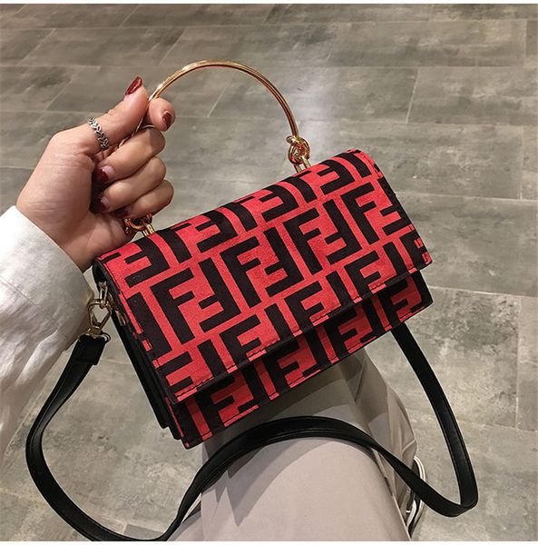 

women f letters pu handbag fashion protable one shoulder bag trendy messenger bag lady zipper tote wallet purse travel storage bags new c483