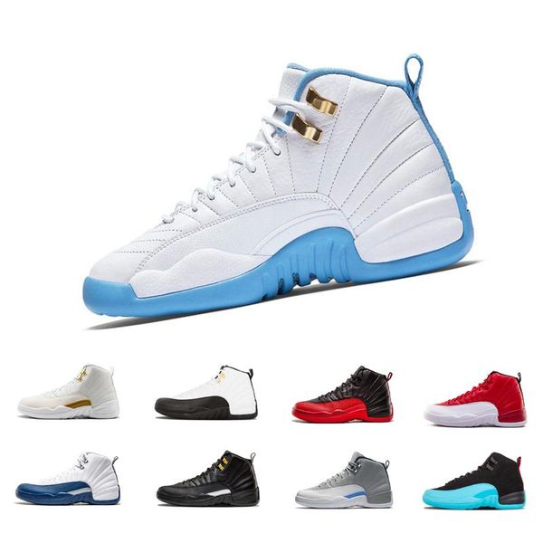 

gym red 12 men basketball shoes michigan wool chris paul class of 2003 international flight nylon french blue sports sneakers 35, Black