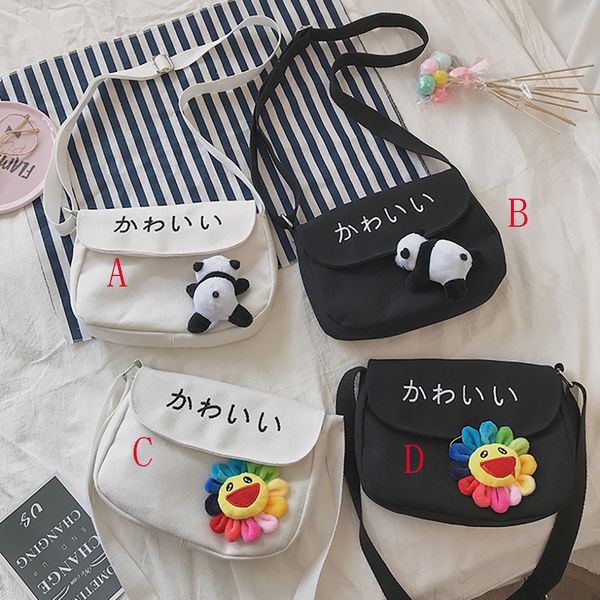

women bag 2019 new fashion canvas sun flower coin purse shoulder messenger bags casual bag lady crossbody bags bolsa feminina