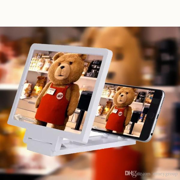 

universal portable mobile phone magnifier screen hd amplifier stand holder foldable phone screen magnifier for 3d movie video
