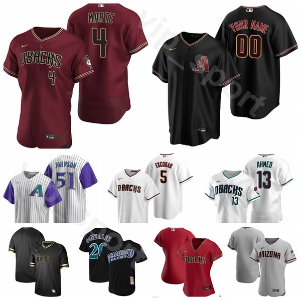 

2020 baseball man woman kids 13 nick ahmed jersey 53 christian walker 29 merrill kelly 87 pavin smith 85 andy young eduardo escobar, Blue;black