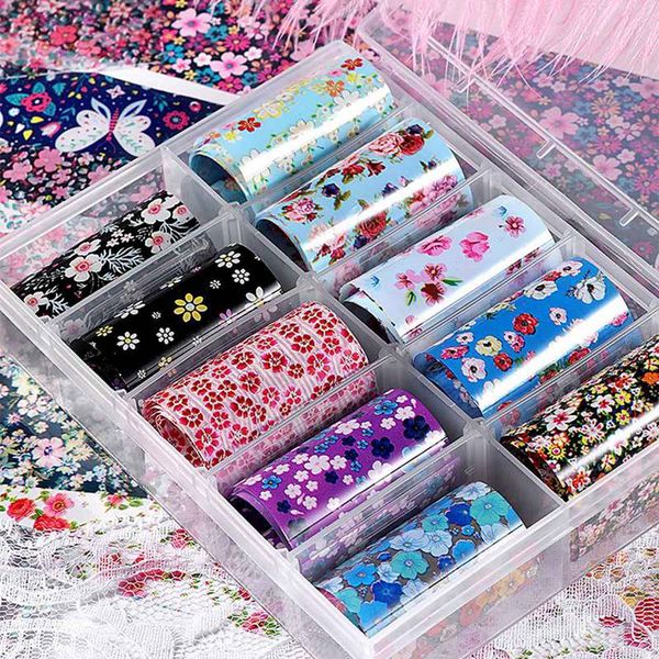 

new holographic nail foil set transparent ab color nail art transfer sticker manicure sticker decoration 1box, Black