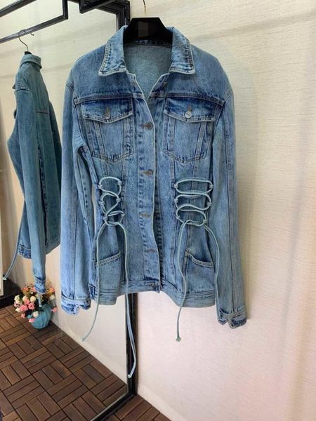 

2019 spring and summer new women's fashion casual denim jacket 0625, Black;brown