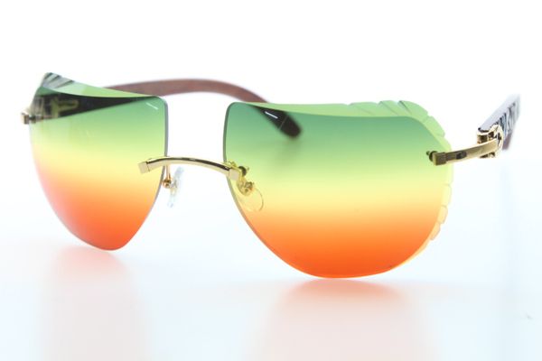 

wholesale new optical carved wood rimless sunglasses carved blue new 8200763 wood rimless sunglasses 800 camber lens siz:62, White;black