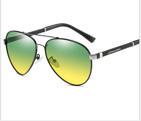 

day and night polarizing sunglasses night vision glasses outdoor driving sunglasses men driving sunglasses, White;black