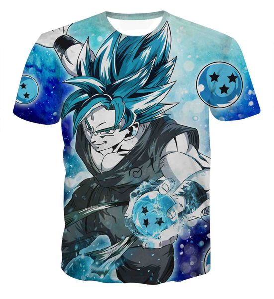 

мультфильм аниме вегета dragon ball z goku новые футболки женщины мужчины лето унисекс мода 3d печати с коротким рукавом crewneck повседневн, White;black