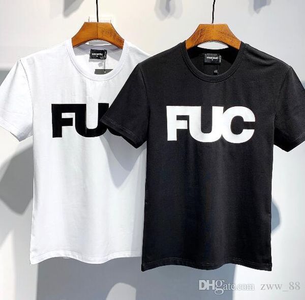 

2020 new summer luxury england fuc print london tee t-shirt men women clothes cotton casual t shirt, White;black