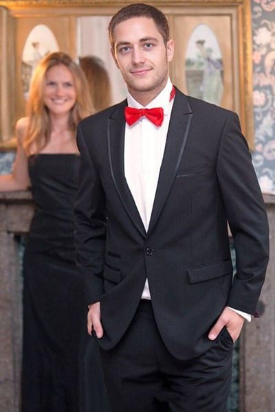 

new custom black slim fit men suits wedding groom tuxedos 2 pieces (jacket+pants) groomsman suits prom wear blazer 479, Black;gray