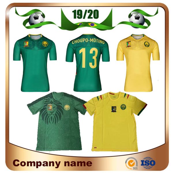 

2019 Cameroon Soccer Jersey 19/20 Cameroon Home Blue #9 Eto'o #10 ABOUBAKAR Soccer Shirt National Team Football uniform