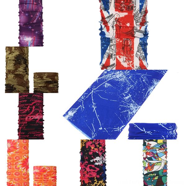 

8chlj outdoor sports bandana headband headband cycling bandana scarf headwear face mask paisley wristband scarf, Black