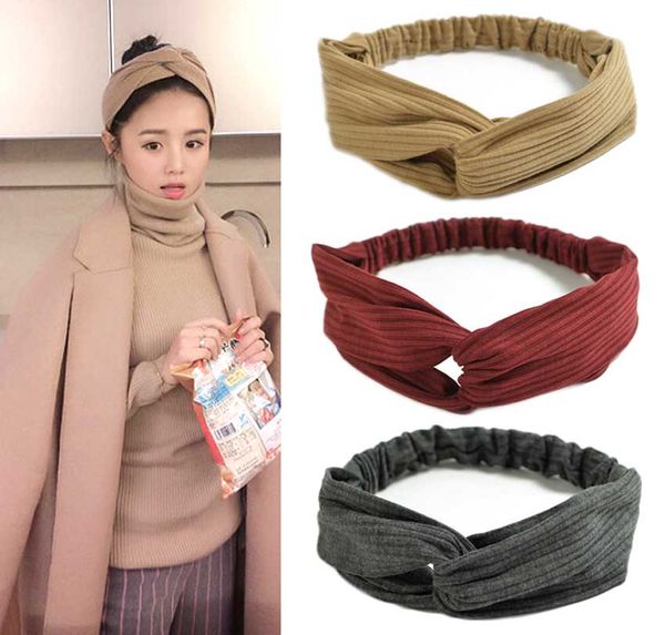 

women knot flower headband cross turban elastic hair bands headwrap girls hair accessories bands for women bandanas