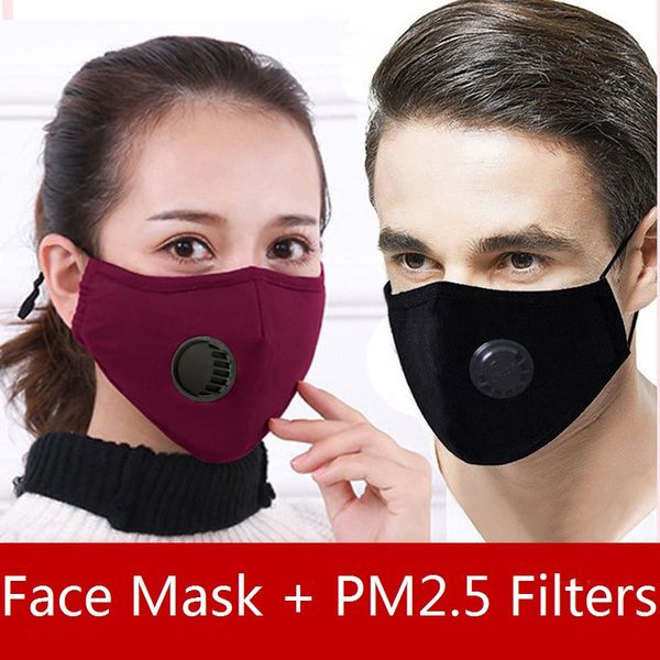 

reused face masks anti-dust smoke outdoor indoor adjustable & reusable protection with 1 pm2.5 filters mouth mask for women man