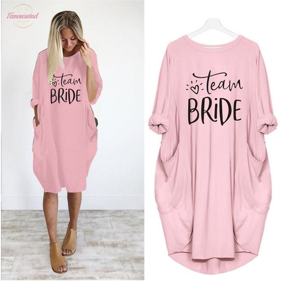 

2020 fashion t shirt team bride couple women camiseta rosa feminina bride squad plus size graphic tee women off the shoulder, White