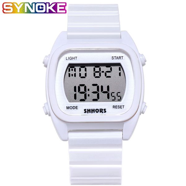 

men sports digital watches sample waterproof luminous ultralight male wrist watch alarm clock date week display for students, Slivery;brown