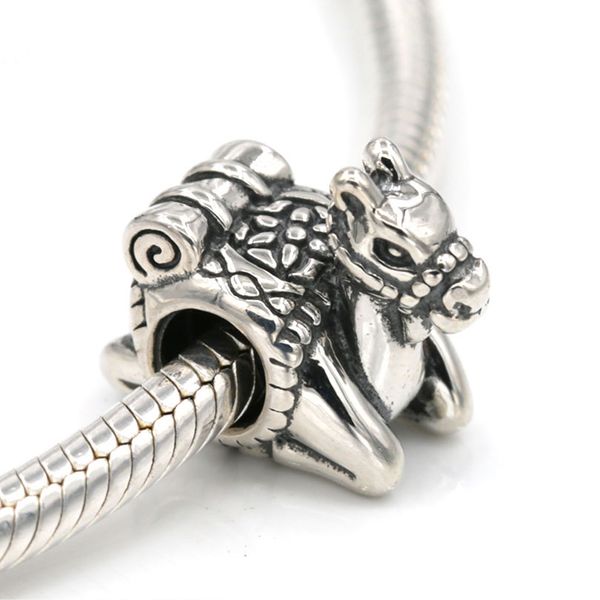 

925 sterling silver original camel charm beads fits european charms bracelets diy jewelry, Blue;slivery