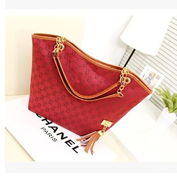 

designer bags new canvas chain shoulder bags casual fashion handbag fringed decoration single shoulder chain bag/3
