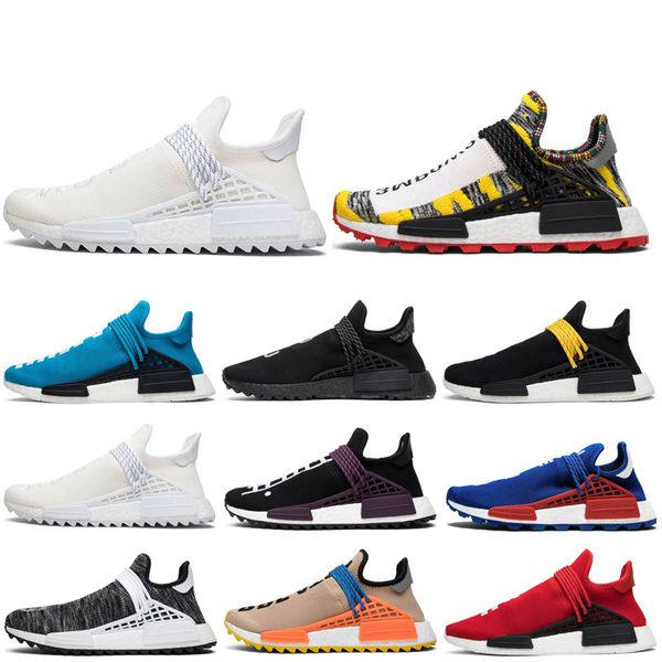 

human мода human race trail кроссовки nerd черный кремовый мужчины женщины pharrell williams hu runner чернила nobel желтые спортивные бегун