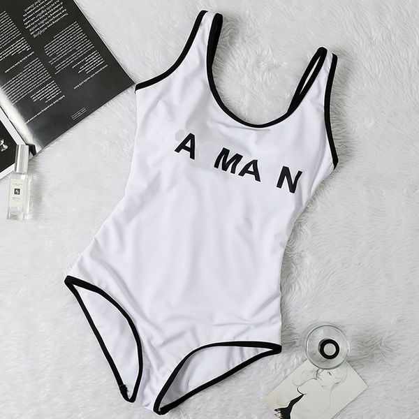 

20s designer women one-piece swimwear brand ladies swimwear letter and pattern one-piece swimsuit women summer clothing xy2003133 0.0, White;black