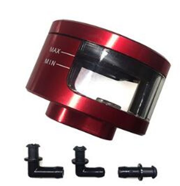 

motorcycle cnc brake clutch master cylinder fluid reservoir tank oil cup red