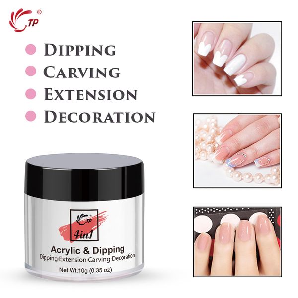 

4in1 dip powder nail art system natural dry manicure 10g no lamp carving extension polymer gradient french wholesale dropships, Silver;gold