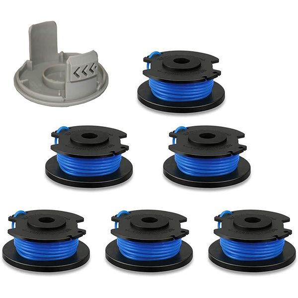 

for ryobi one plus ac14rl3a 18v 24v 40v 11ft 0.065 inch automatic feed wireless weeder spool trimmer spool replacement