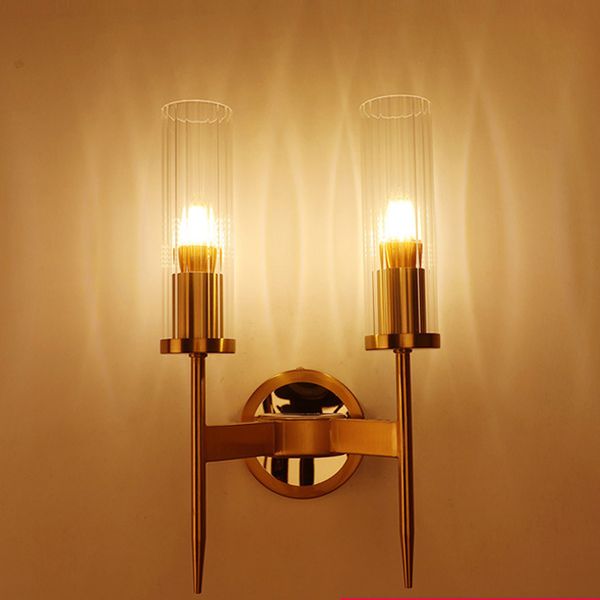 

jusheng led modern wall lamp sconce glass wall mirror vanity light fixtures with e27 bulb for bedroom living room gold