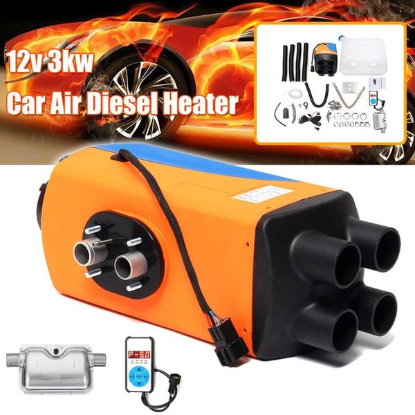 

kroak 5kw/3kw 24v/12v air diesel heater lcd monitor 4 holes digital switch constant temp parking heater for auto boats trucks rv