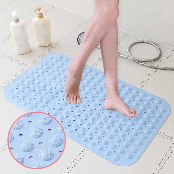 BathMaster Anti-skid Mat - TPR Material, Suctioned, Non-slip Bath Carpet for Showers/Floors, Soft Massage, Durable.