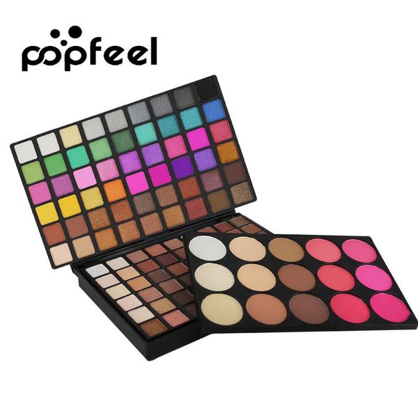 

123 colors shimmer matte eyeshadow palette professional pressed powder for prom pearl for show blusher highlight party