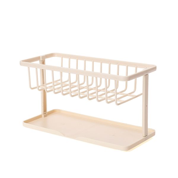 

kitchen rack household accessories double layer sponge holder sink shelf durable
