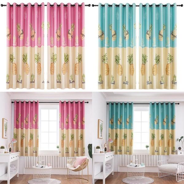 

modern blackout curtains pineapple print polyester curtain blackout window blinds drapes for living room bedroom blinds