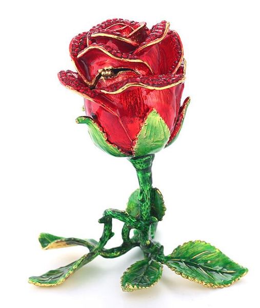 

роза ремесла и подарки оловянный сплав яйцо шкатулка украшения дома украшения искусства украшения в гостиной или спальне