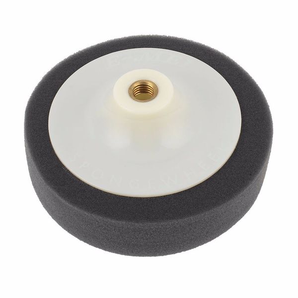 

150mm 6" dia round black soft finishing sponge buffing pad polishing waxing wheel