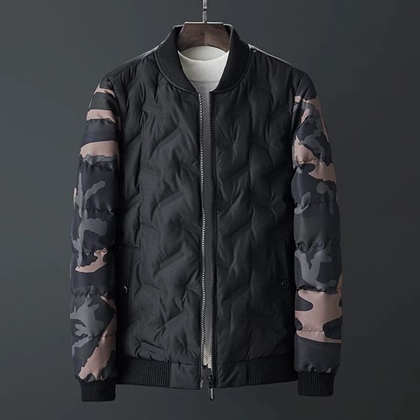 

cotton-padded clothes men's jacket 2018 winter new style men's thick short cotton-padded clothes korean-style stylish casual win, Black