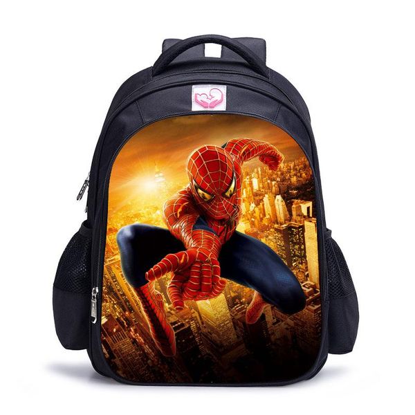 

nice 8 styles backpack cute 3d spider man backpacks for children boys girls casual children school bag travel helmet junior backpack